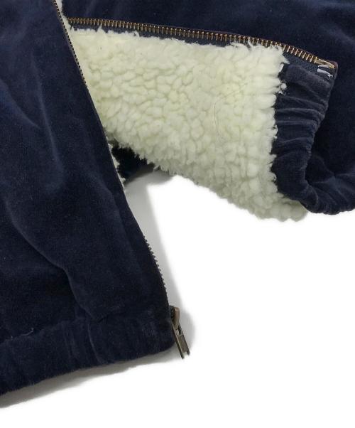 SUPREME（シュプリーム）Supreme (シュプリーム) Studded Velvet Hooded Work Jacket ブラウン×ネイビー サイズ:Sの古着・服飾アイテム