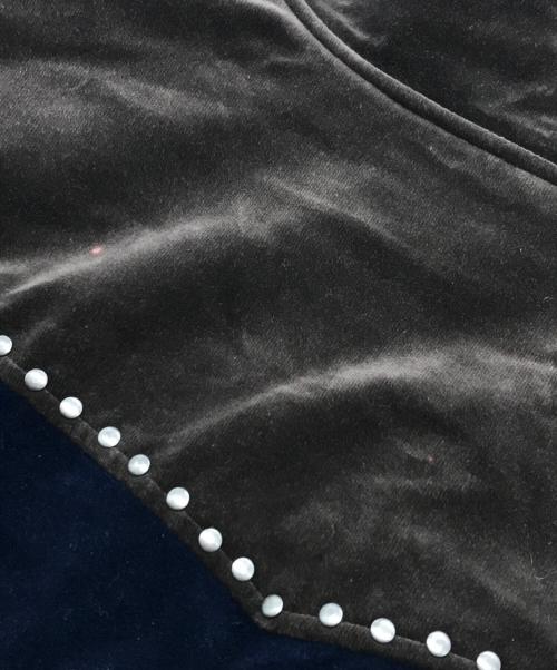 SUPREME（シュプリーム）Supreme (シュプリーム) Studded Velvet Hooded Work Jacket ブラウン×ネイビー サイズ:Sの古着・服飾アイテム