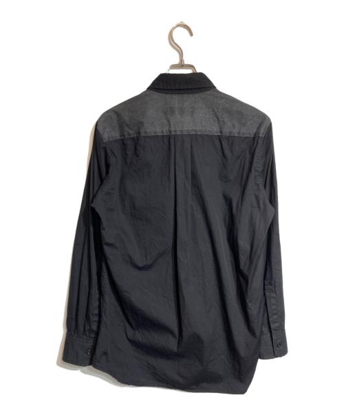 Y's（ワイズ）Y's (ワイズ) ボタン切替シャツ ブラック サイズ:3の古着・服飾アイテム