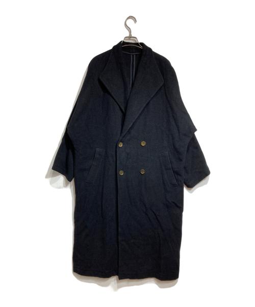Y's（ワイズ）Y's (ワイズ) ウールフランネルドルマンコート/Wool flannel dolman coat ブラック サイズ:FREEの古着・服飾アイテム