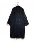 Y's（ワイズ）の古着「ウールフランネルドルマンコート/Wool flannel dolman coat」｜ブラック