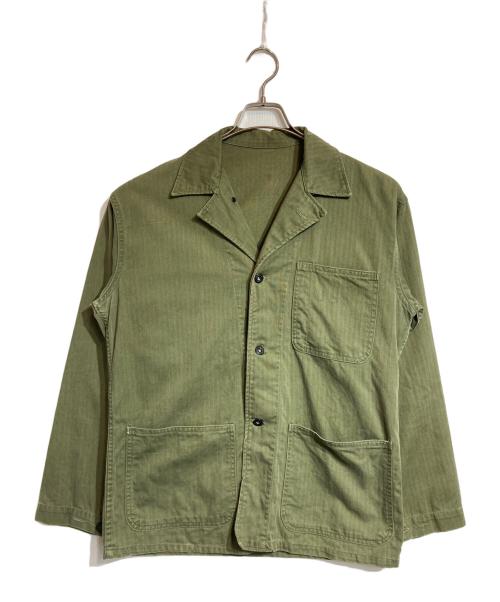 U'S NAVY（ユーエスネイビー）U'S NAVY (ユーエスネイビー) N-3 HBT jacket グリーン サイズ:不明の古着・服飾アイテム
