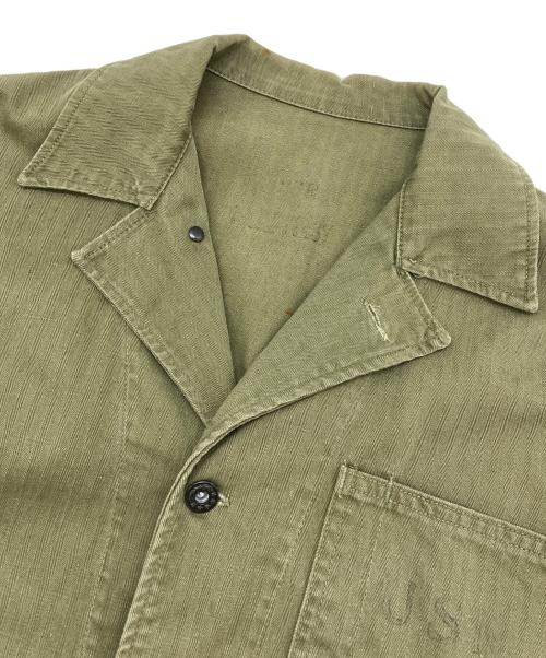 U'S NAVY（ユーエスネイビー）U'S NAVY (ユーエスネイビー) N-3 HBT jacket グリーン サイズ:不明の古着・服飾アイテム