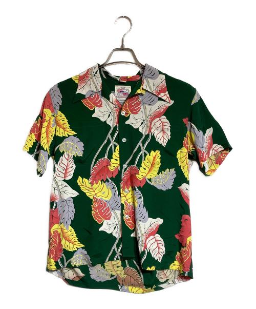 Duke Kahanamoku（デュークカハナモク）Duke Kahanamoku (デュークカハナモク) アロハシャツ グリーン サイズ:Sの古着・服飾アイテム