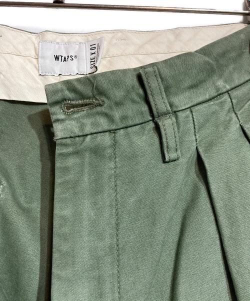 WTAPS（ダブルタップス）WTAPS (ダブルタップス) タックパンツ カーキ サイズ:01の古着・服飾アイテム