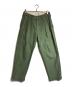 WTAPS（ダブルタップス）の古着「タックパンツ」｜カーキ