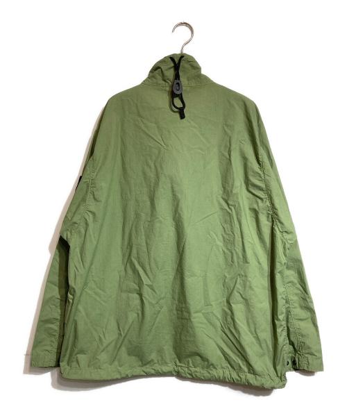 STONE ISLAND（ストーンアイランド）STONE ISLAND (ストーンアイランド) コンパスパッチ ハーフジップ オーバーシャツ グリーン サイズ:Lの古着・服飾アイテム