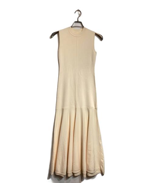 anuans（アニュアンス）anuans (アニュアンス) ナローシルエットニットワンピース アイボリー サイズ:Mの古着・服飾アイテム