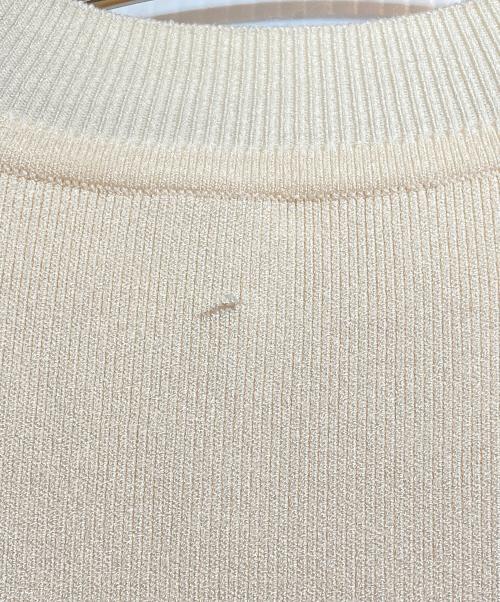 anuans（アニュアンス）anuans (アニュアンス) ナローシルエットニットワンピース アイボリー サイズ:Mの古着・服飾アイテム