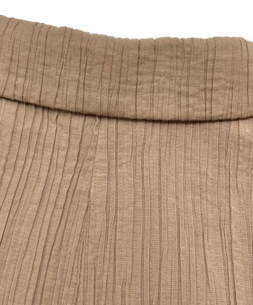 ISSEY MIYAKE WHITE LABEL（イッセイミヤケホワイトレーベル）ISSEY MIYAKE WHITE LABEL (イッセイミヤケホワイトレーベル) シワプリーツジャケット ベージュ サイズ:2の古着・服飾アイテム