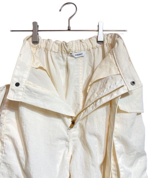 PHEENY（フィーニー）PHEENY (フィーニー) NYLON TAFFETA MILITARY PANTS アイボリー サイズ:1の古着・服飾アイテム