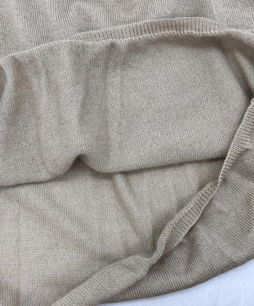 FENDI（フェンディ）FENDI (フェンディ) カシミアシルクノースリーブニット ベージュ サイズ:44の古着・服飾アイテム