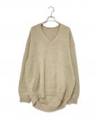 crepusculeクレプスキュール）の古着「Vネックニット」｜ベージュ