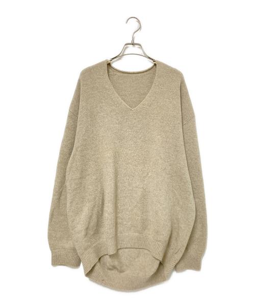 crepuscule（クレプスキュール）crepuscule (クレプスキュール) Vネックニット ベージュ サイズ:1の古着・服飾アイテム