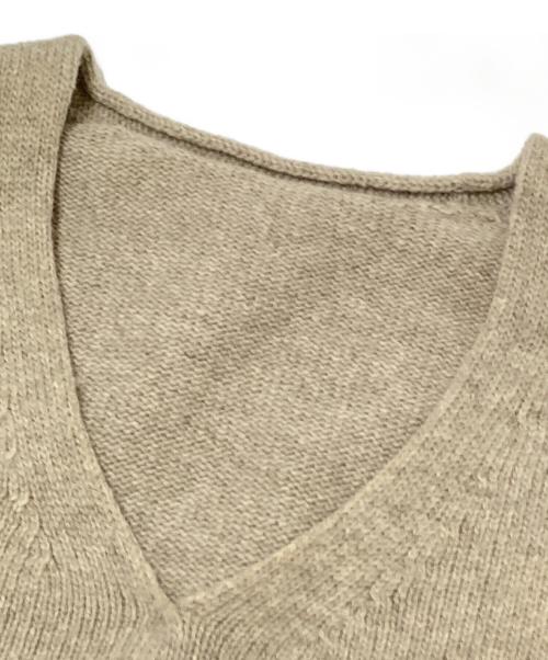 crepuscule（クレプスキュール）crepuscule (クレプスキュール) Vネックニット ベージュ サイズ:1の古着・服飾アイテム