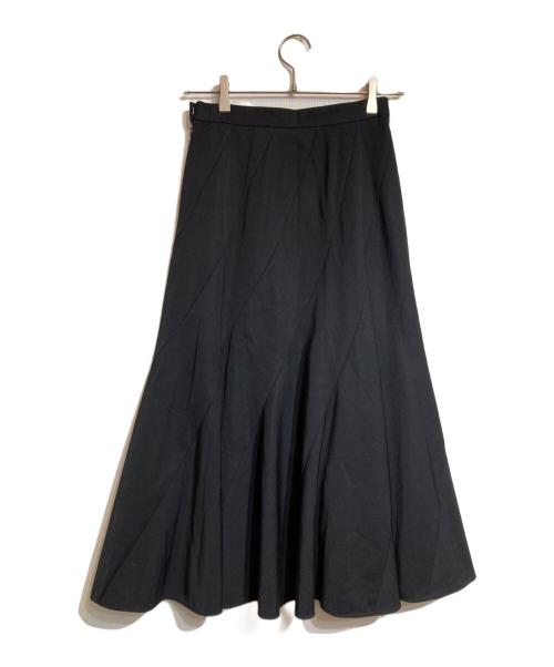 tricot COMME des GARCONS（トリココムデギャルソン）tricot COMME des GARCONS (トリココムデギャルソン) バイアスカットウールギャバジンスカート ブラック サイズ:Sの古着・服飾アイテム