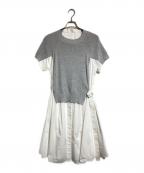 sacaiサカイ）の古着「Pre Cotton Knit Dress」｜グレー
