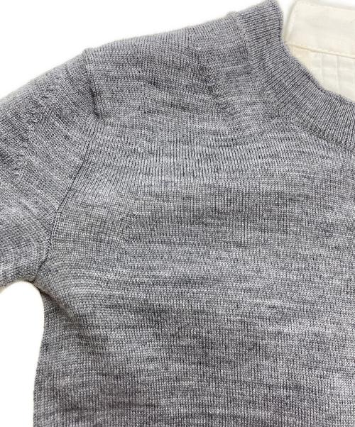 sacai（サカイ）sacai (サカイ) ブラウス切替ニット グレー サイズ:4の古着・服飾アイテム