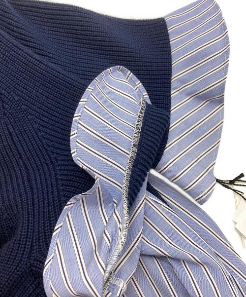 sacai（サカイ）sacai (サカイ) THOMAS MASON (トーマスメイソン) コットンポプリンストライプワンピース ブルー サイズ:2の古着・服飾アイテム