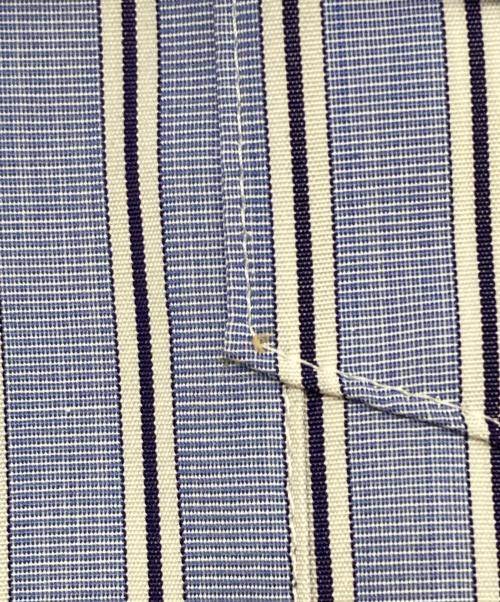 sacai（サカイ）sacai (サカイ) THOMAS MASON (トーマスメイソン) コットンポプリンストライプワンピース ブルー サイズ:2の古着・服飾アイテム