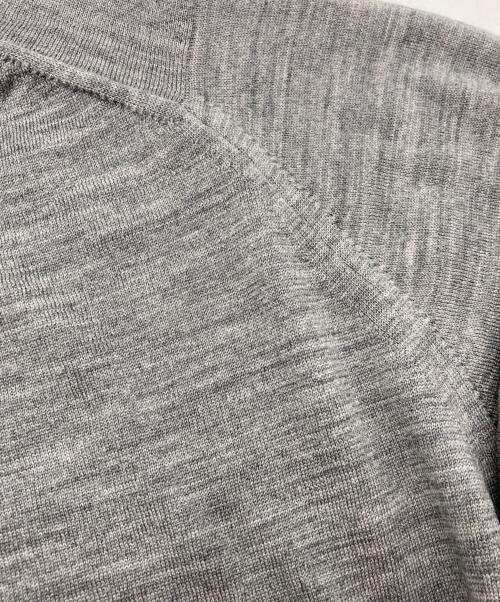 sacai（サカイ）sacai (サカイ) JOHN SMEDLEY (ジョンスメドレー) リブ切替ニット グレー サイズ:1の古着・服飾アイテム
