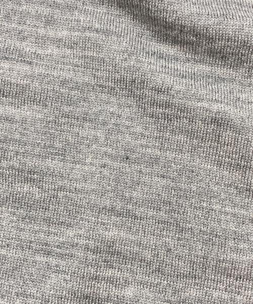 sacai（サカイ）sacai (サカイ) JOHN SMEDLEY (ジョンスメドレー) リブ切替ニット グレー サイズ:1の古着・服飾アイテム