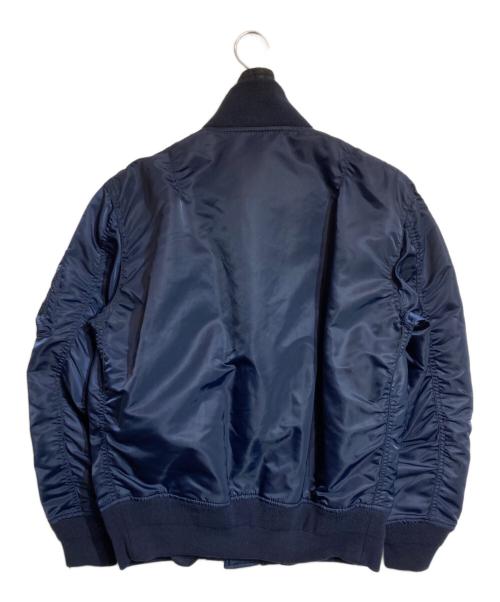 sacai（サカイ）sacai (サカイ) ドッキングMA-1ジャケット ネイビー サイズ:1の古着・服飾アイテム