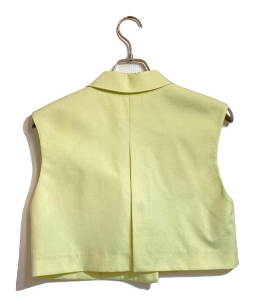 ESTNATION（エストネーション）ESTNATION (エストネーション) テーラードショートベスト グリーン サイズ:Freeの古着・服飾アイテム
