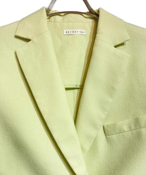 ESTNATION（エストネーション）ESTNATION (エストネーション) テーラードショートベスト グリーン サイズ:Freeの古着・服飾アイテム