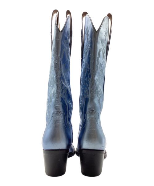 Jeffrey Campbell（ジェフリーキャンベル）Jeffrey Campbell (ジェフリーキャンベル) メタリックウエスタンブーツ ブルー サイズ:39の古着・服飾アイテム