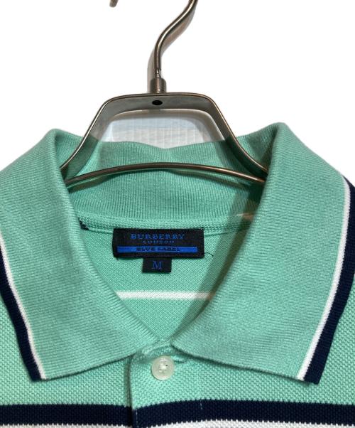 BURBERRY BLUE LABEL（バーバリーロンドンブルーレーベル）BURBERRY BLUE LABEL (バーバリーロンドンブルーレーベル) ポロシャツ グリーン サイズ:Ｍの古着・服飾アイテム