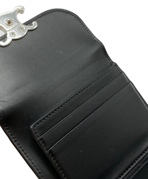 CELINE（セリーヌ）CELINE (セリーヌ) スモール フラップウォレット ブラックの古着・服飾アイテム