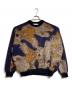 Y-3（ワイスリー）の古着「CAMO KNIT CREW SWEATER」｜ネイビー
