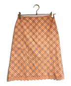 BURBERRY BLUE LABELバーバリーロンドンブルーレーベル）の古着「スカート」｜ピンク
