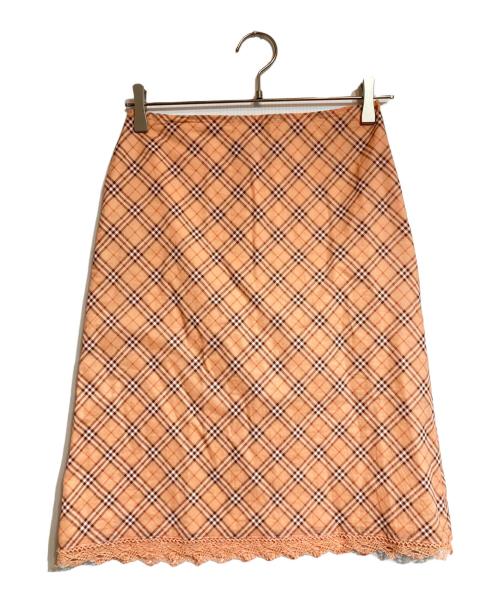 BURBERRY BLUE LABEL（バーバリー ブルー レーベル）BURBERRY BLUE LABEL (バーバリーロンドンブルーレーベル) スカート ピンク サイズ:38の古着・服飾アイテム