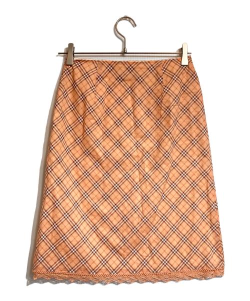 BURBERRY BLUE LABEL（バーバリー ブルー レーベル）BURBERRY BLUE LABEL (バーバリーロンドンブルーレーベル) スカート ピンク サイズ:38の古着・服飾アイテム