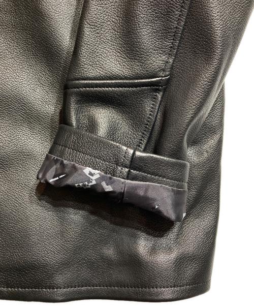 GANGSTERVILLE（ギャングスタービル）GANGSTERVILLE (ギャングスタービル) RIPTIDE CLUB LIGHT LEATHER JACKET ブラック サイズ:XLの古着・服飾アイテム