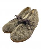 COMME des GARCONS HOMME PLUSコムデギャルソンオムプリュス）の古着「ファーチャッカブーツ」｜ブラウン