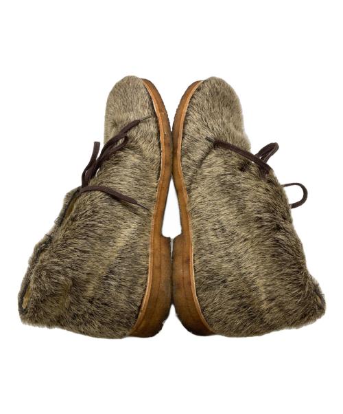 COMME des GARCONS HOMME PLUS（コムデギャルソンオムプリュス）COMME des GARCONS HOMME PLUS (コムデギャルソンオムプリュス) ファーチャッカブーツ ブラウン サイズ:27cmの古着・服飾アイテム