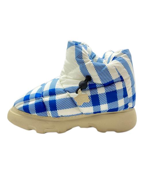 BURBERRY（バーバリー）BURBERRY (バーバリー) Check Pillow Boots ブルー サイズ:41の古着・服飾アイテム