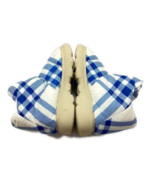 BURBERRY（バーバリー）BURBERRY (バーバリー) Check Pillow Boots ブルー サイズ:41の古着・服飾アイテム