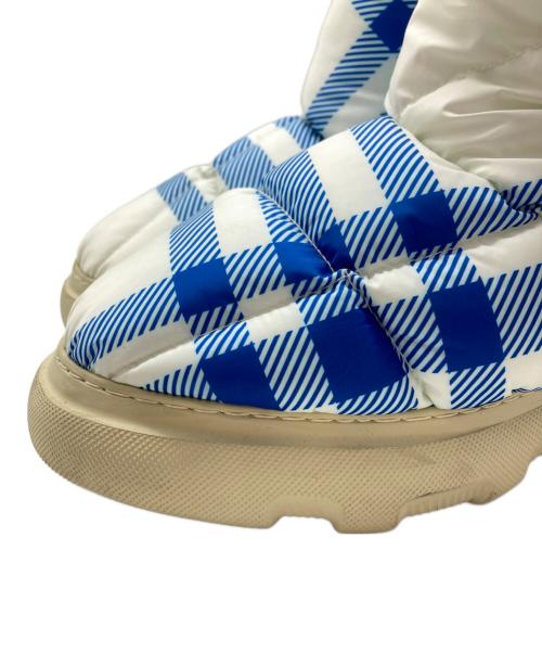 BURBERRY（バーバリー）BURBERRY (バーバリー) Check Pillow Boots ブルー サイズ:41の古着・服飾アイテム