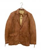 SOLID JEANSソリッド ジーンズ）の古着「レザージャケット」｜ブラウン