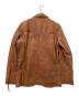 SOLID JEANS (ソリッド ジーンズ) レザージャケット ブラウン サイズ:L：4000円
