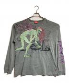 DIESELディーゼル）の古着「ロングスリーブカットソー」｜グレー