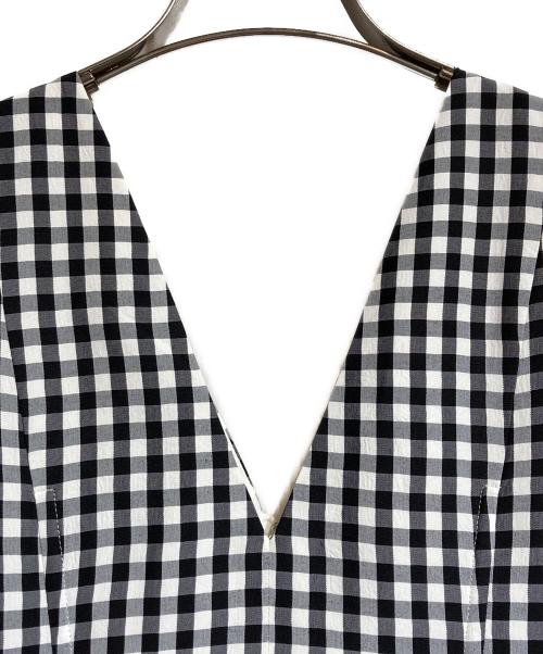 Jean Paul GAULTIER（ジャンポールゴルチェ）Jean Paul GAULTIER (ジャンポールゴルチェ) ギンガムチェックノースリーブワンピース ブラック サイズ:Mの古着・服飾アイテム