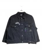 ZUTOMAYOズトマヨ）の古着「OverSize Denim Jacket」｜ブラック