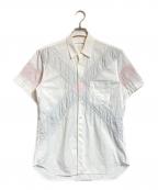 COMME des GARCONS SHIRTコムデギャルソンシャツ）の古着「キルトパターンシャツ」｜ホワイト