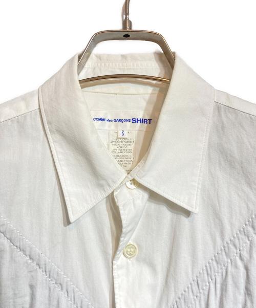COMME des GARCONS SHIRT（コムデギャルソンシャツ）COMME des GARCONS SHIRT (コムデギャルソンシャツ) キルトパターンシャツ ホワイト サイズ:Sの古着・服飾アイテム