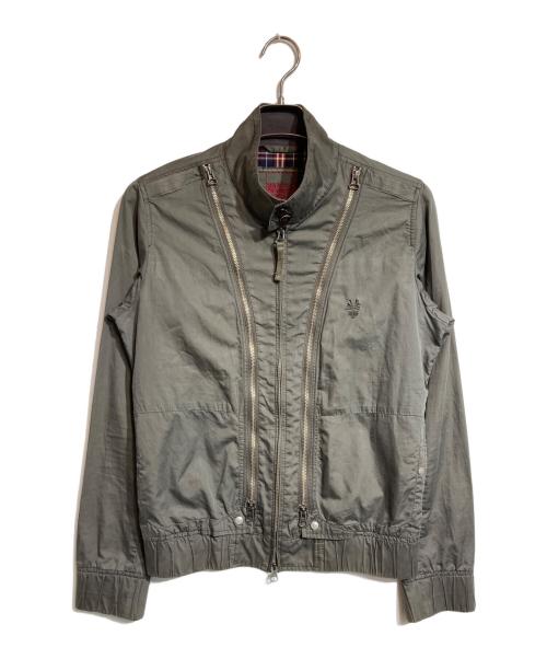 MARITHE+FRANCOIS GIRBAUD（マリテフランソワジルボー）MARITHE+FRANCOIS GIRBAUD (マリテフランソワジルボー) ジップブルゾン ブラウン サイズ:Sの古着・服飾アイテム